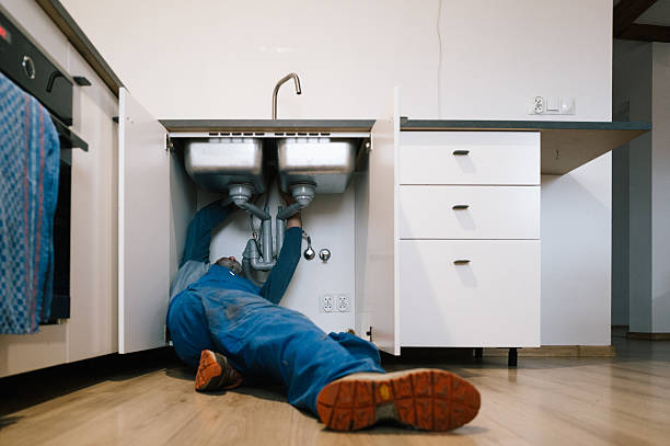 Professional Drain Cleaning technician working in Greenwich, OH